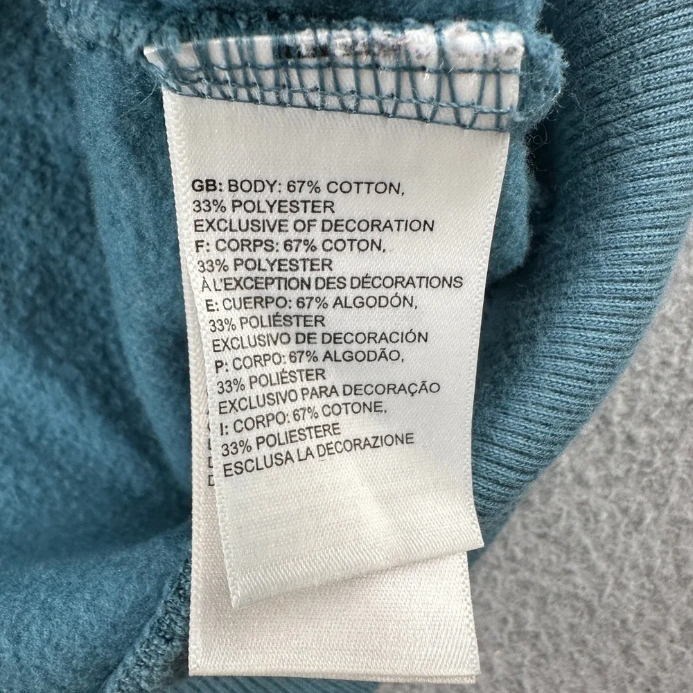 The‎ North Face Hoodie Mens Small Blue Half Dome Logo Pullover Sweatshirt Cotton